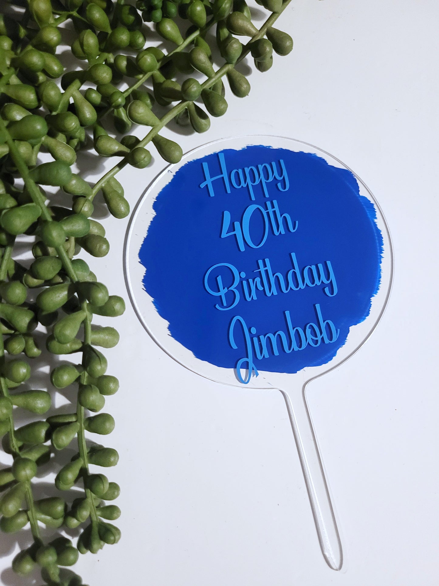Personalised Birthday Cake Topper – Perfect for your celebration
