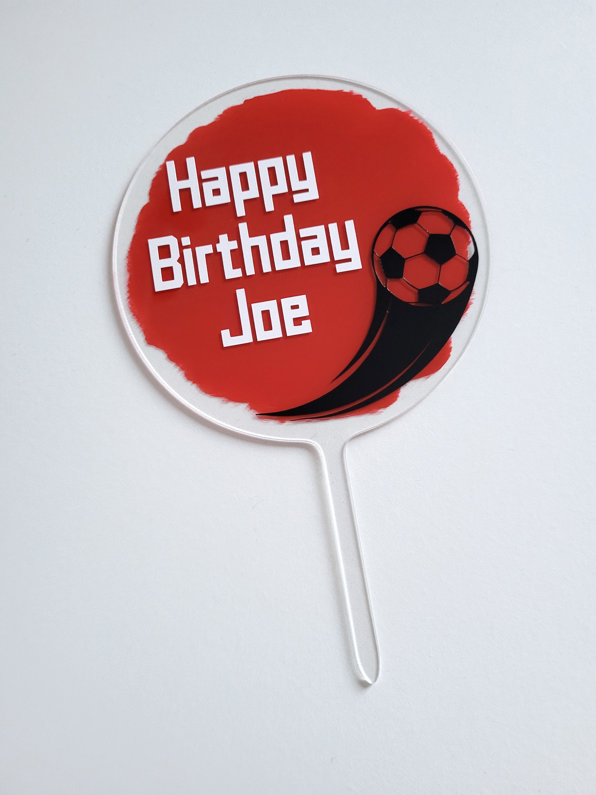 Football team cake topper