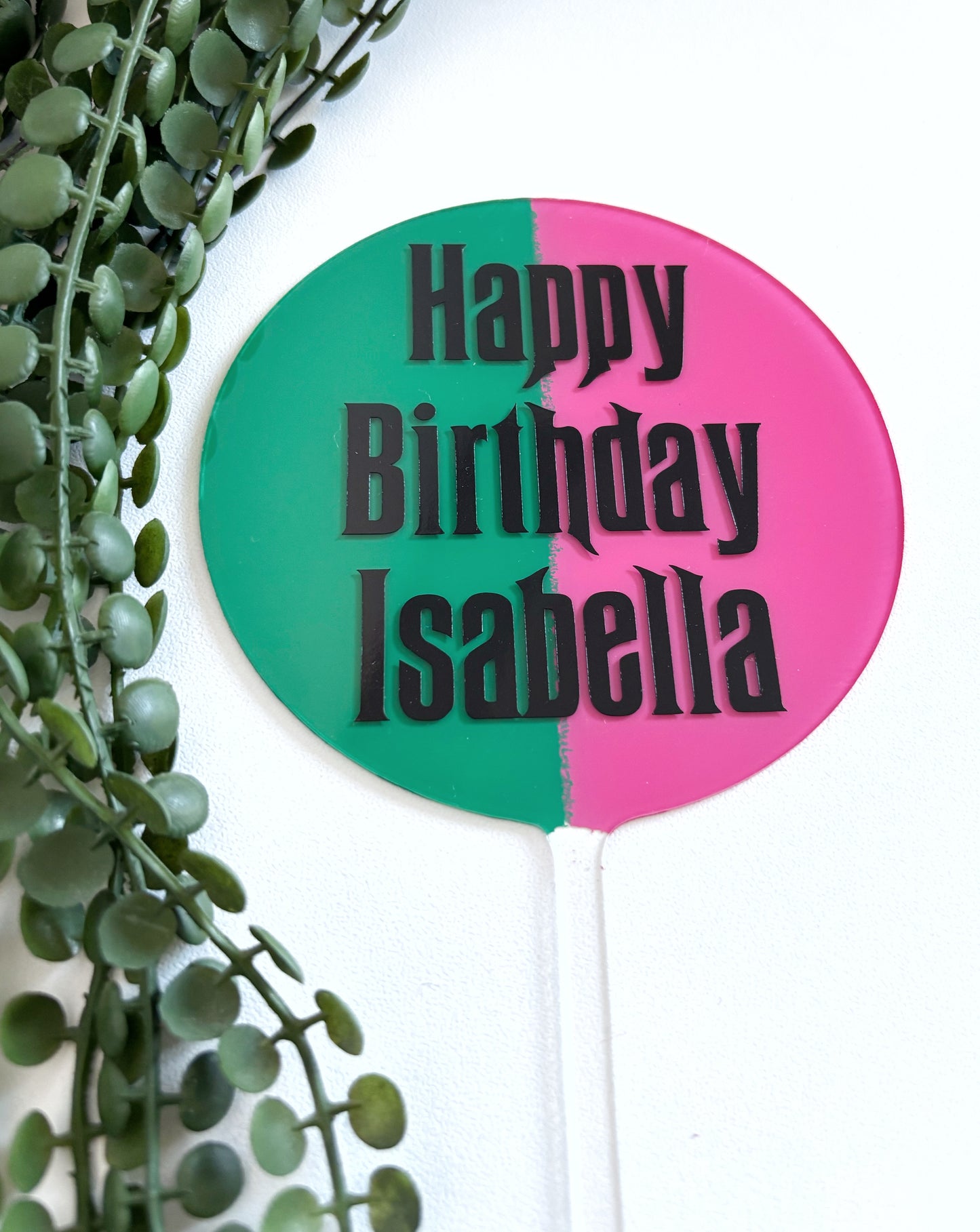 A Fairytale of Two Sides – Half Charm, Half Power Cake Topper