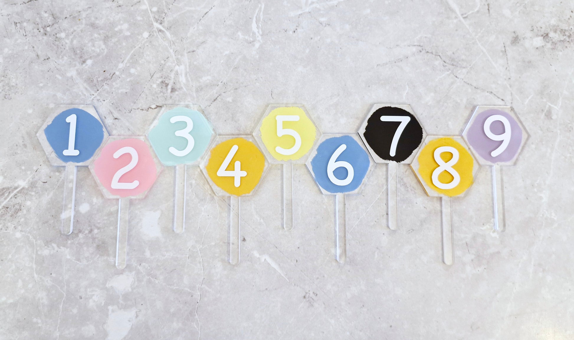 Mini number cake topper 