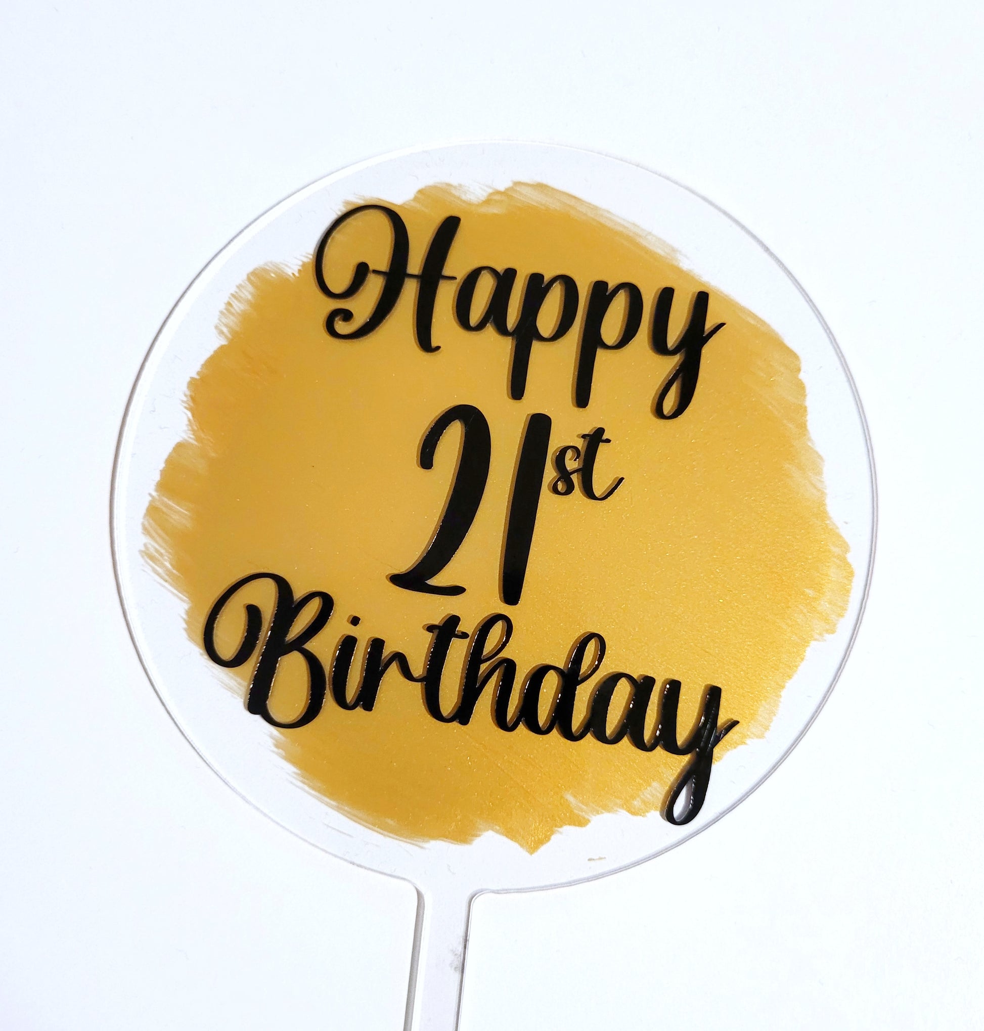 21st birthday cake topper