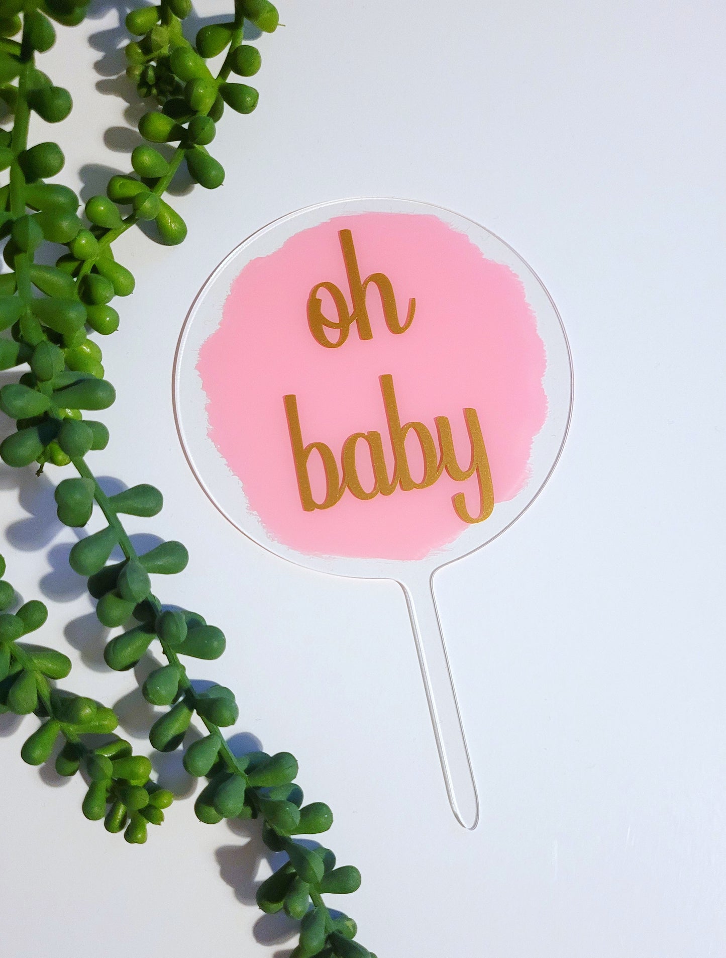 New baby cake topper