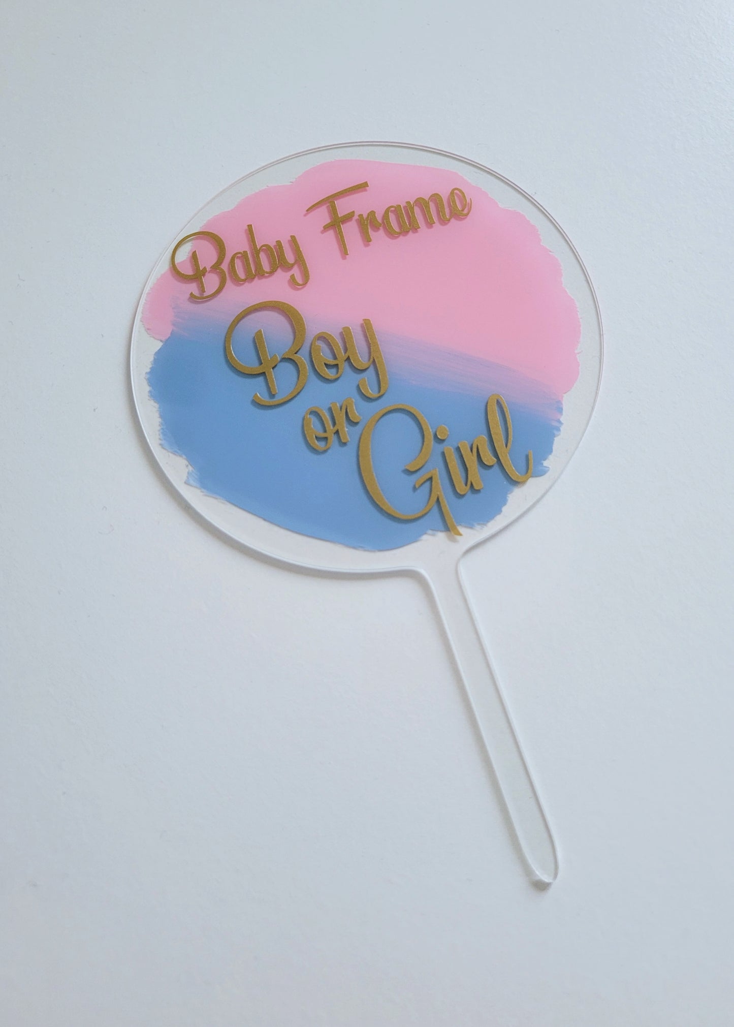 Personalised Gender Reveal Cake Topper