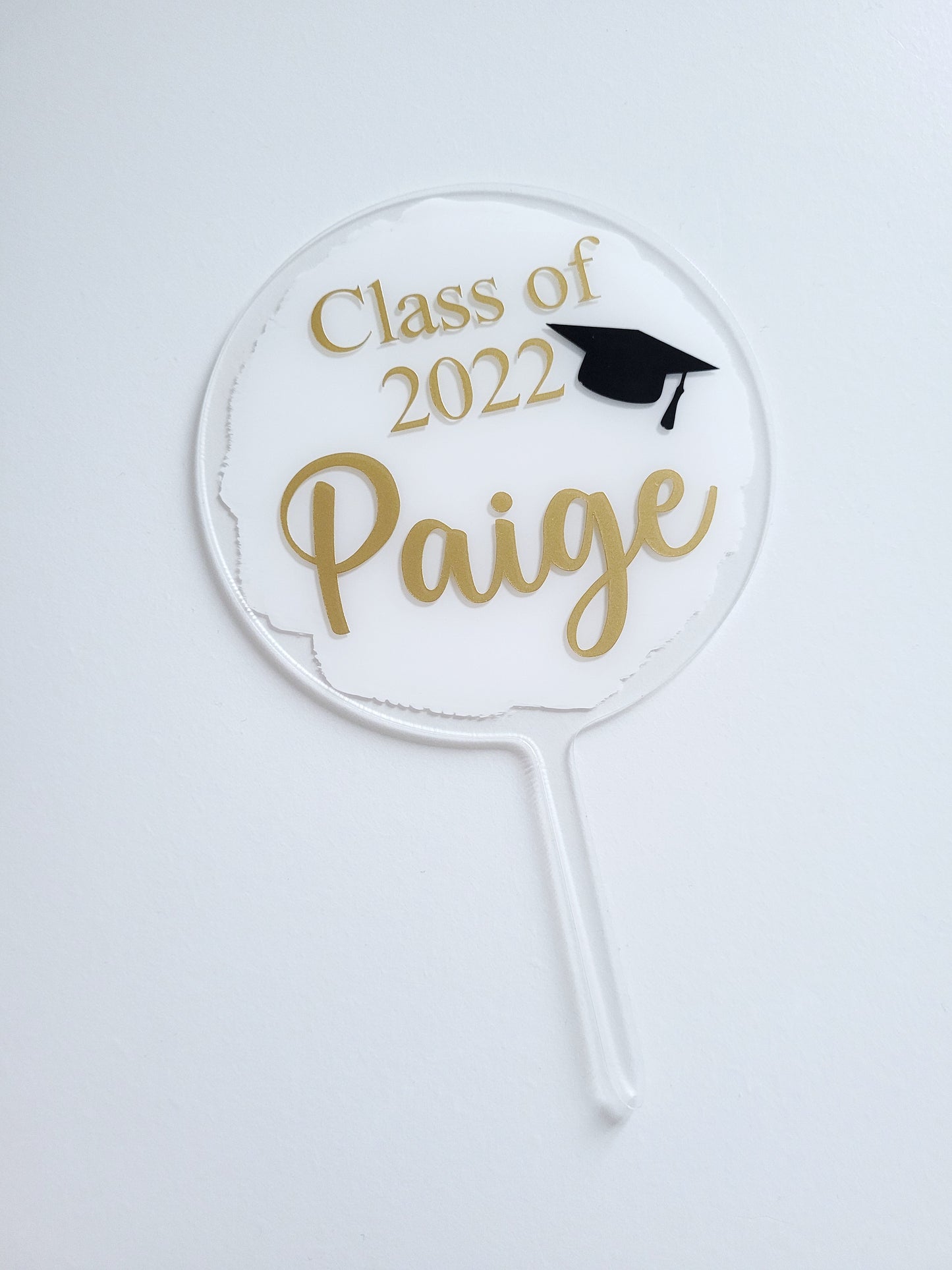 Personalised Graduation Cake Topper, painted