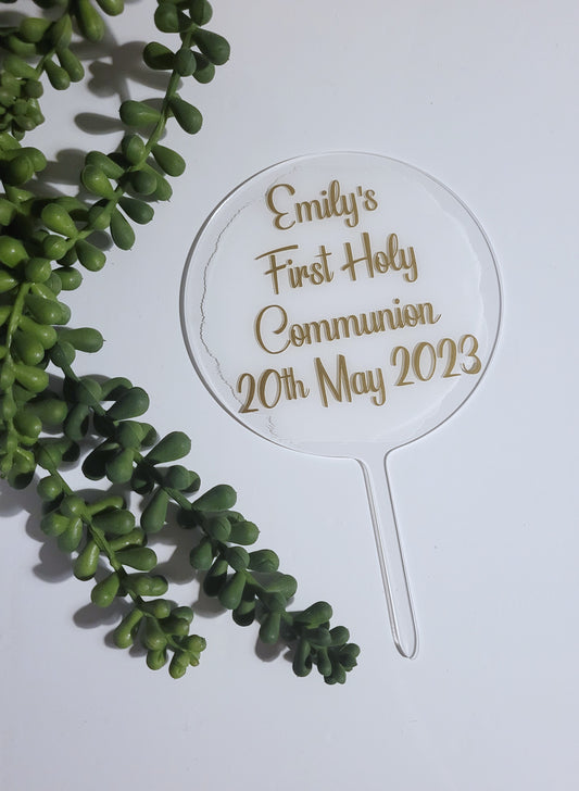 Holy communion cake topper