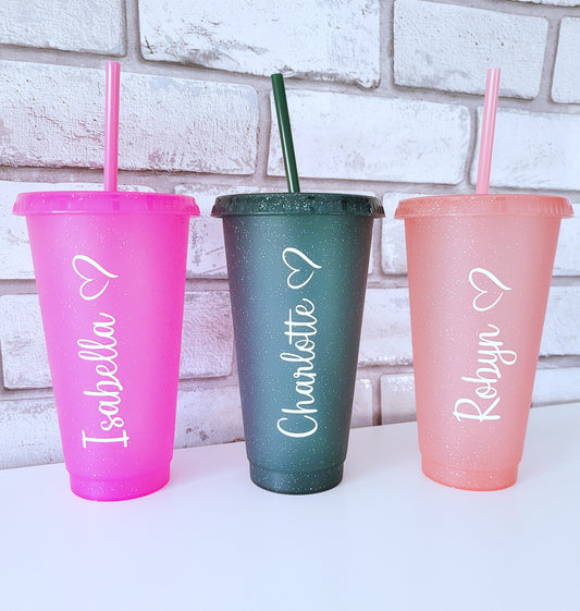 Glitter cold cup